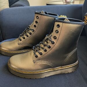Dr. Martens Metallic Gold Textured Boots